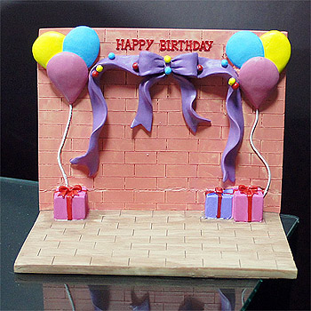 生日快樂公仔場景(含防塵框)